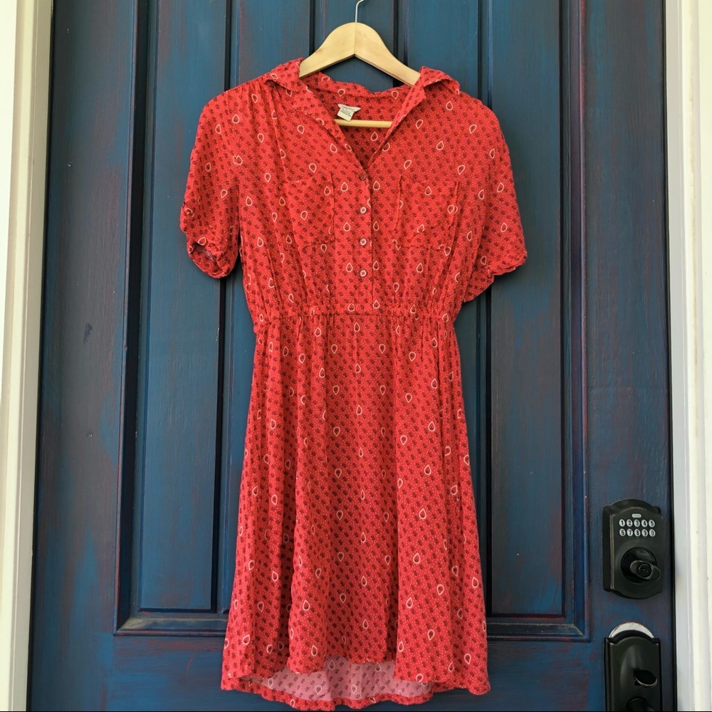 Forever21 Paisley Floral Mini Cap Sleeve Dress